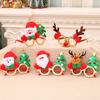 Christmas Glasses Glitter Holiday Party Glasses Frames Christmas Decoration Accessories Christmas Favors Christmas Ornaments