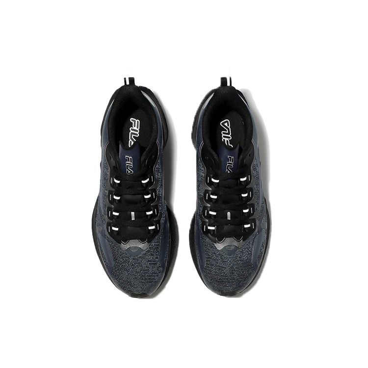 BTS x FILA Текстиль, Синтетическая кожа Низкие повседневные кроссовки для бега Унисекс Черный Серый Корейский стиль 1RM01671D_001