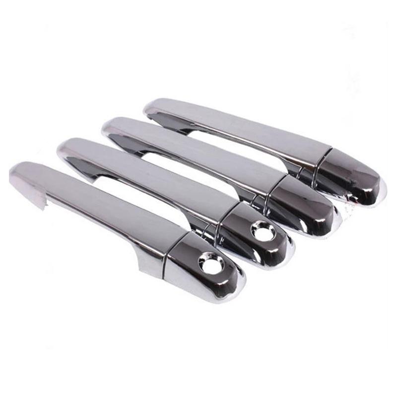 8Pcs for Mitsubishi L200 Triton Pickup 2006-2014 Chrome Door Handle Cover Trim