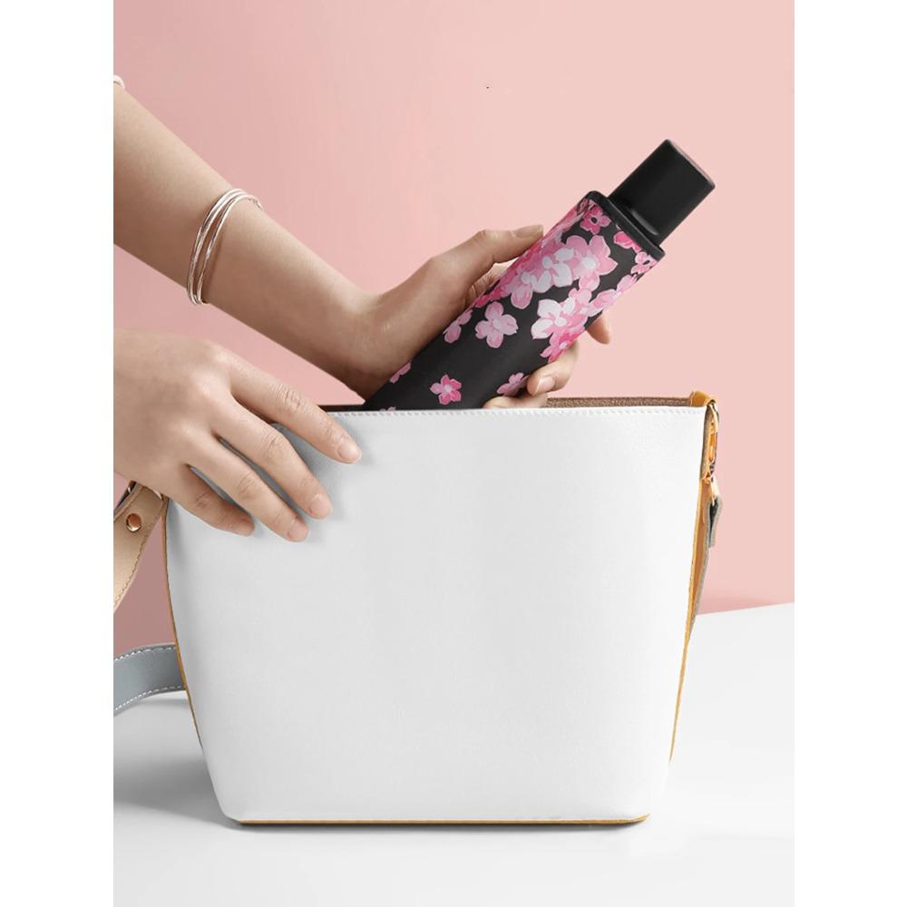 Sun Umbrella UV Protection Small Black Umbrella Sun Umbrella Black Rubber Umbrella Sun Protection Clear Umbrella