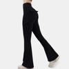 Women's Yoga Pants Solid Color Hip Lifting Work Pants Flared Pants High Waisted Yoga Pants