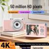 50MP HD Retro Mirrorless Camera with 4K Video for Vlogging & Selfies