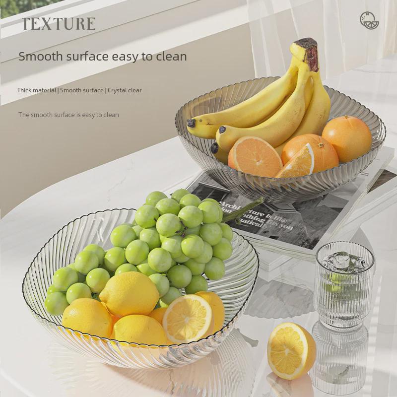 Элегантная фруктовая тарелка из ПЭТ: Стильная и роскошная ваза для конфет или сухофруктов для гостиной