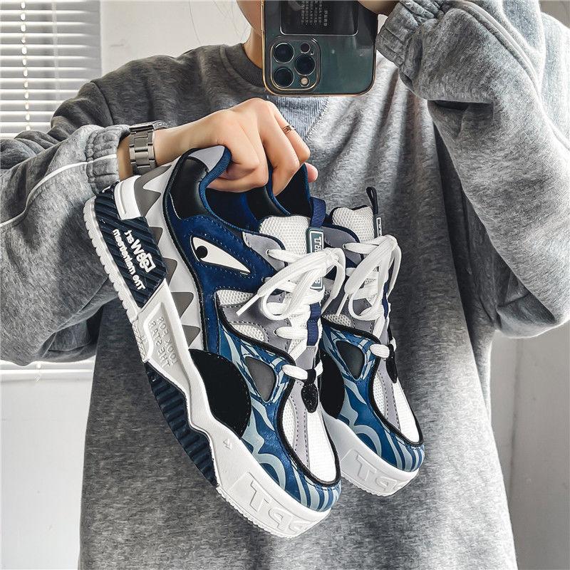Fashionable Men's Shoes Summer Trendy Versatile Sports and Casual Shoes Niche Design Thick-soled Youth Trendy Shoes