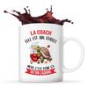 Mug - The Coach - She's Strawberry - Ceramic - White - Contemporary Design