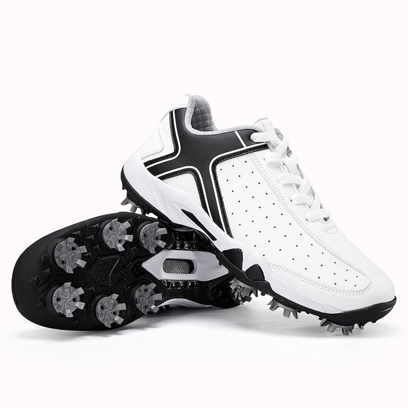 Men Golf Shoes Professional Spikes Golf Sneakers Outdoor Walking Sneakers Comfortable Athletic Footwears