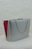 Women's Stylish and Useful Evening Dress Bag Evening Dress Bag Clutch Portfolio Strap Shoulder and Hand Bag Fabric Silver 2023