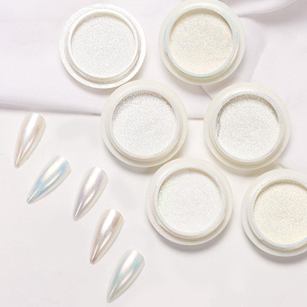 Mirror Chrome Nail Powder Metallic Holographic Chrome Nail Powder Mirror Nail Chrome Powder for Manicure Nail Art Decors
