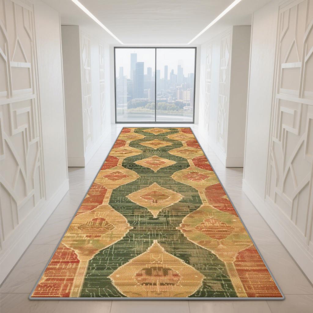 Morocco Hall Corridor Carpet Non-slip Washable Home Runner Stairway Rug Outdoors Aisle The Long Corridor Mat Customizable Lobby