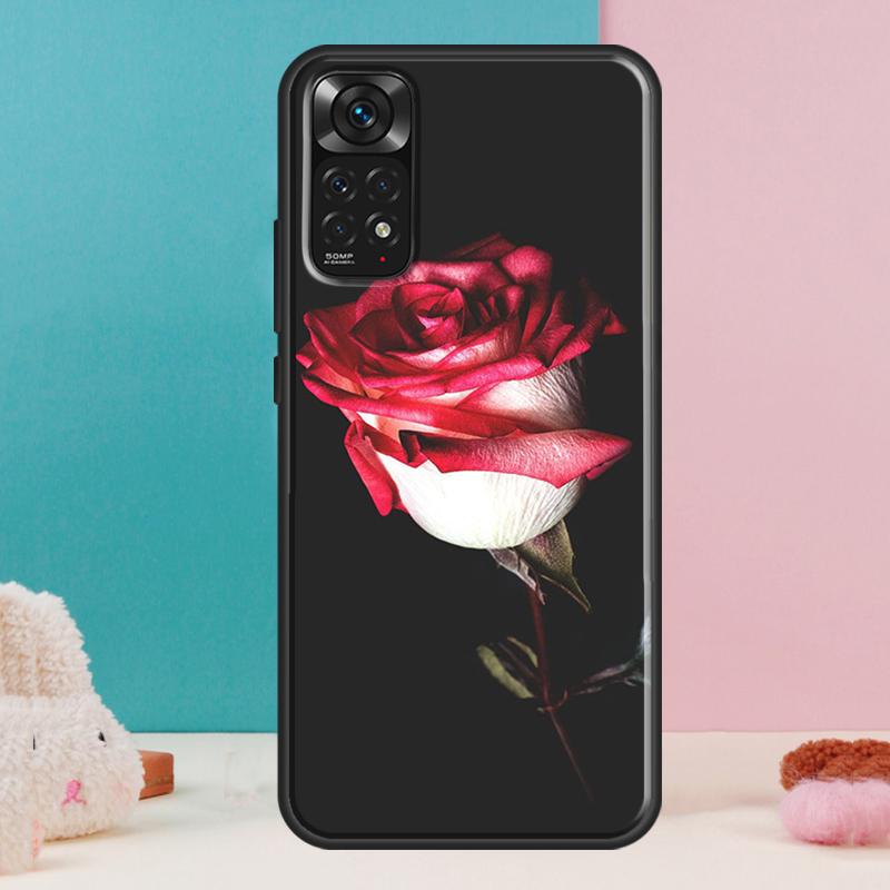 Red Rose Flower Case For Xiaomi Redmi Note 14 13 Pro 12 11 9 10 9S 10S 11S 12S Redmi 14C 13C 10C 12C Cover