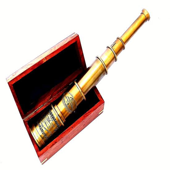 Морской телескоп Морской Антикварный Латунный Морской Пиратский Подзорная труба 20"