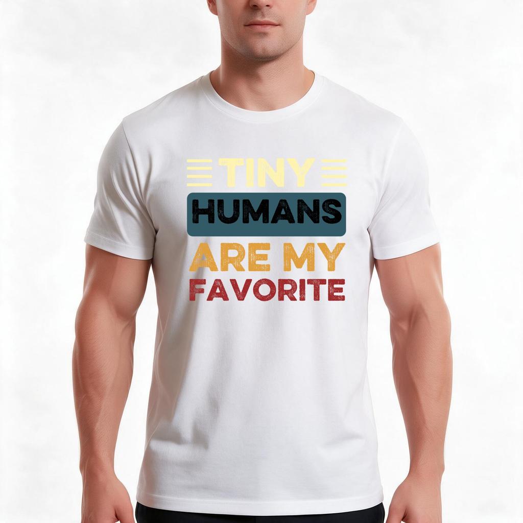 Tiny HuUnisexs Are My Favorite Preschool Teacher Funny TShirt Summer Casual Cotton Tee Oversized Streetwear Tops 100 Cotton