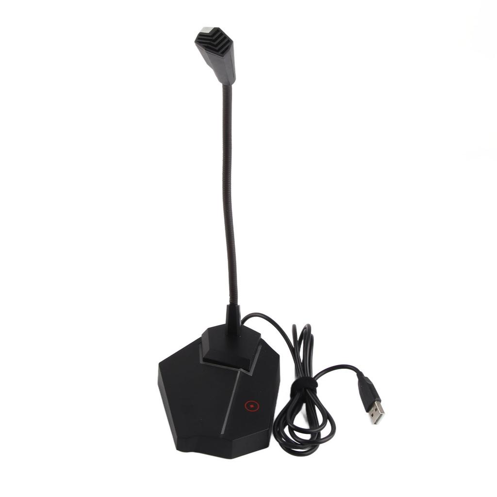 Computer Microphone Gooseneck USB Condenser Desktop Microphone with Cool RGB Lighting 360 Degree