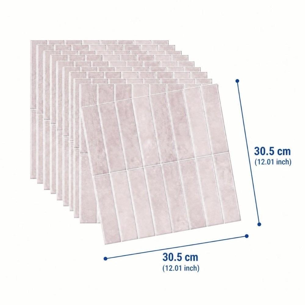 12PCS 2D Print Wall Decal Self Adhesive Cover Sheet Multi Pattern Tile Sticker Cabinet Refit