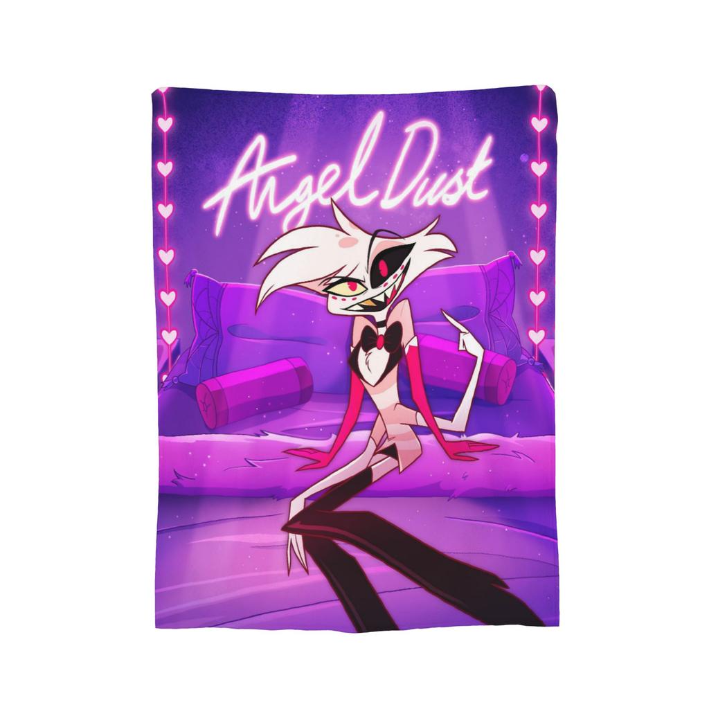 Cartoon Hazbins Hotels Vox Blanket Flannel Printed Multi-function Super Warm Throw Blanket for Bedding Car Rug Piece