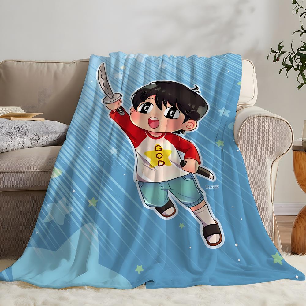 Anime Cute Anime Kotaro Lives Alone Throw Flannel Throw Blanket: Soft Kid-Friendly Warm Anti-Static All Season Washable Couch