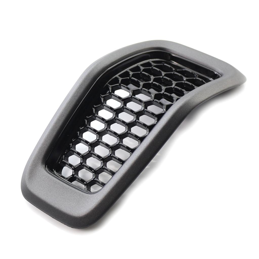 7 шт., матовый серый автомобильный передний бампер, центральная решетка, накладка, сетчатая сотовая гоночная решетка, замена для Jeep Cherokee