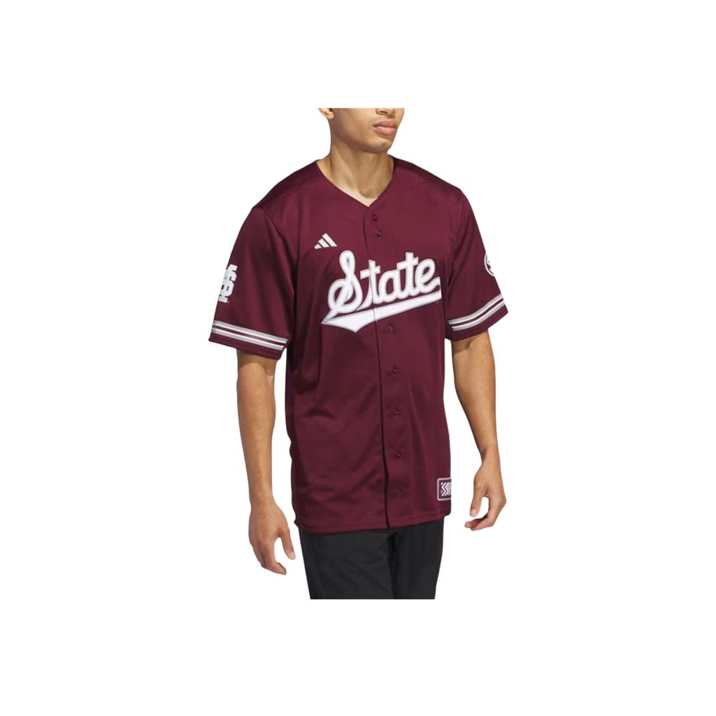 Adidas Mississippi State Reverse Retro Replica бейсбольная майка Team Maroon для мужчин в уличном стиле IN2016