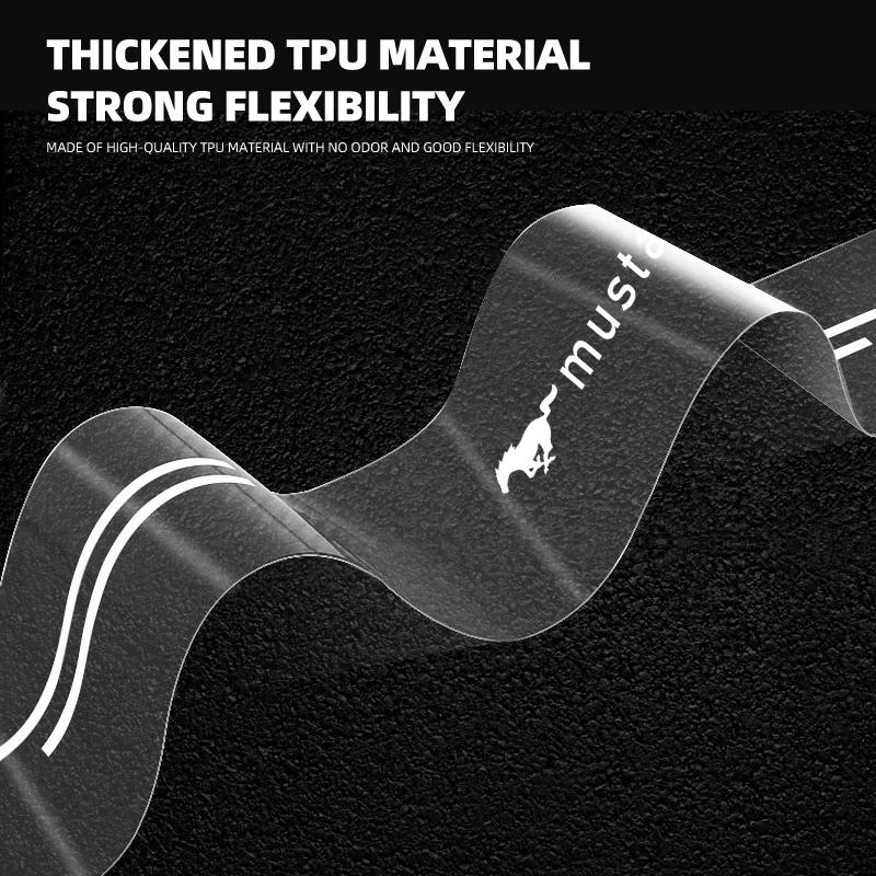 Car Sticker Car Transparent Rear Guard Plate Trunk Sticker For Ford mustang Shelby GT GT500 GT350 Convertible Mach-E cobra Auto