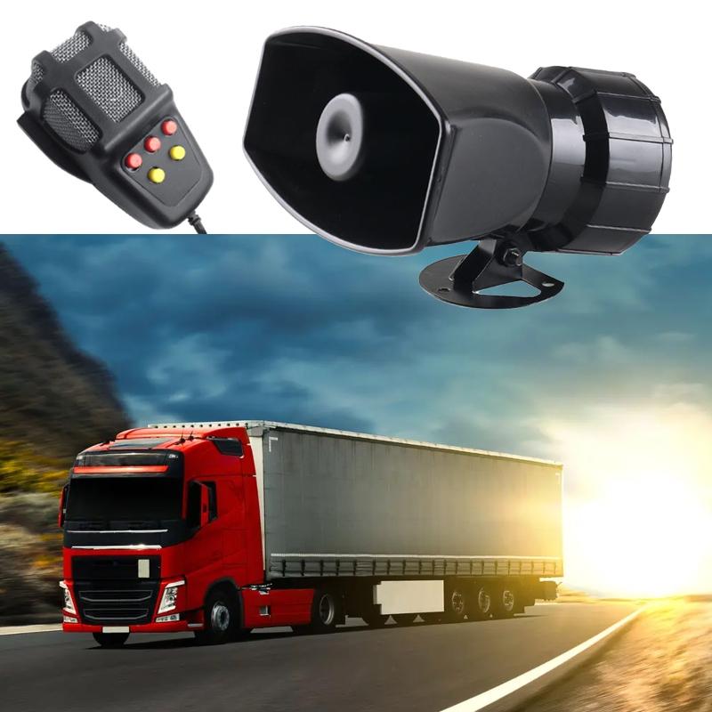 5/7 Звуков Автосигнализация Сирена Звук Электронная Сирена Громкий Автомобильный Предупреждающий Сигнал