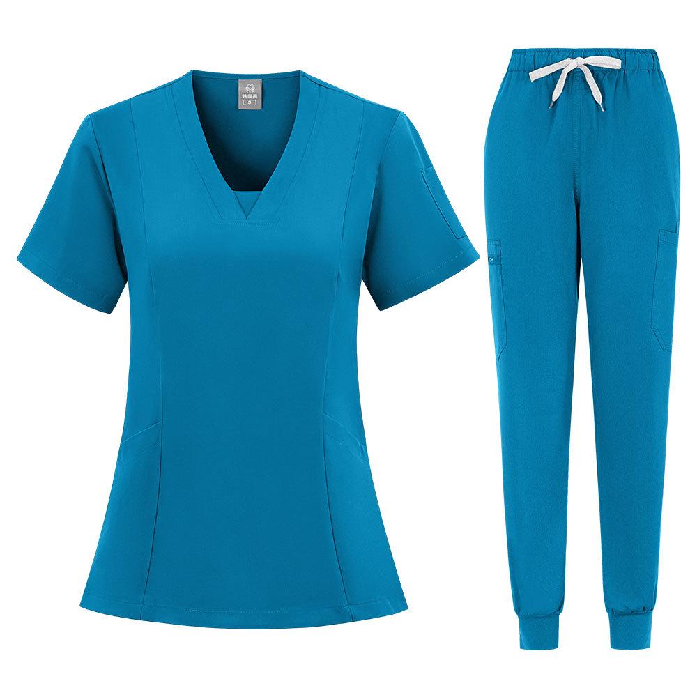 Unisex Quick-Dry Dental Scrub Suit - Nurse/Beautician Uniform Set