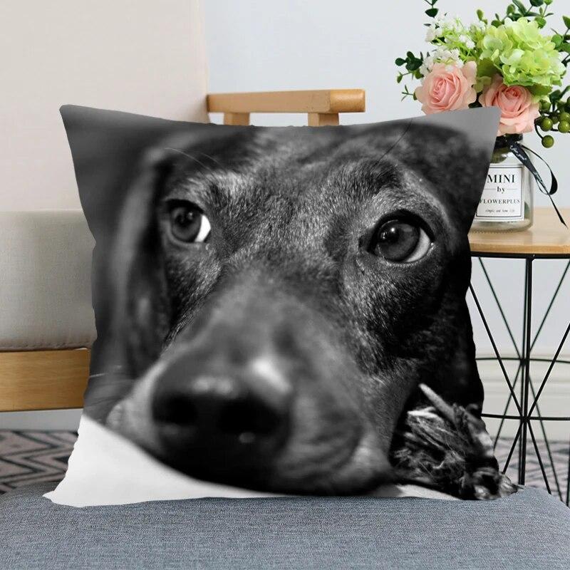 Такса животное Лидер продаж наволочка новогоднее украшение свадьба