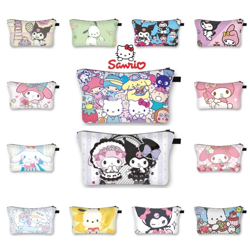 Лето 2023 Новый Стиль Sanrio Милый Сладкая Девочка Косметичка Мультяшная Студенческая Сумка для Хранения Оптом