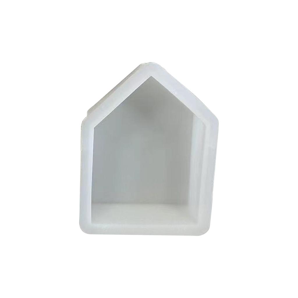 House Shape Candle Mould Handmade Small House Silicone Mold Resin Mould Scented Candle Making Mold for DIY Decoration