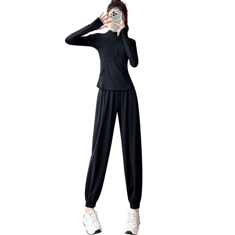 Женский спортивный комплект 2024 года с быстрой сушкой: Утренняя пробежка, Пеший туризм, Йога и Фитнес-наряд