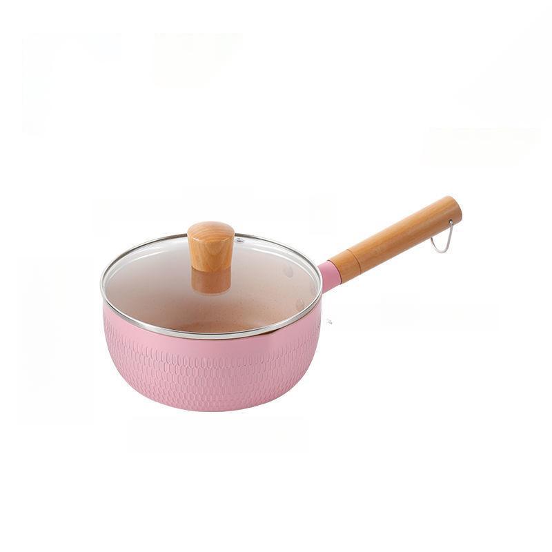 Японская каменная сковорода Майфан для снега, антипригарная сковорода, домашняя лапша, приготовление лапши быстрого приготовления, маленькая кастрюля, индукционная плита, кастрюля, маленькая кастрюля, кастрюля для молока, кастрюля