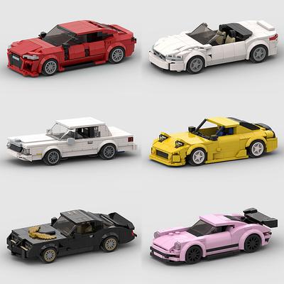 MOC Скорость Спорт Супер Гоночный Автомобиль Модель Строительные Блоки DIY Кирпичи Город Технический Ралли Отличный Гоночный Автомобиль Рождественский Подарок Игрушка