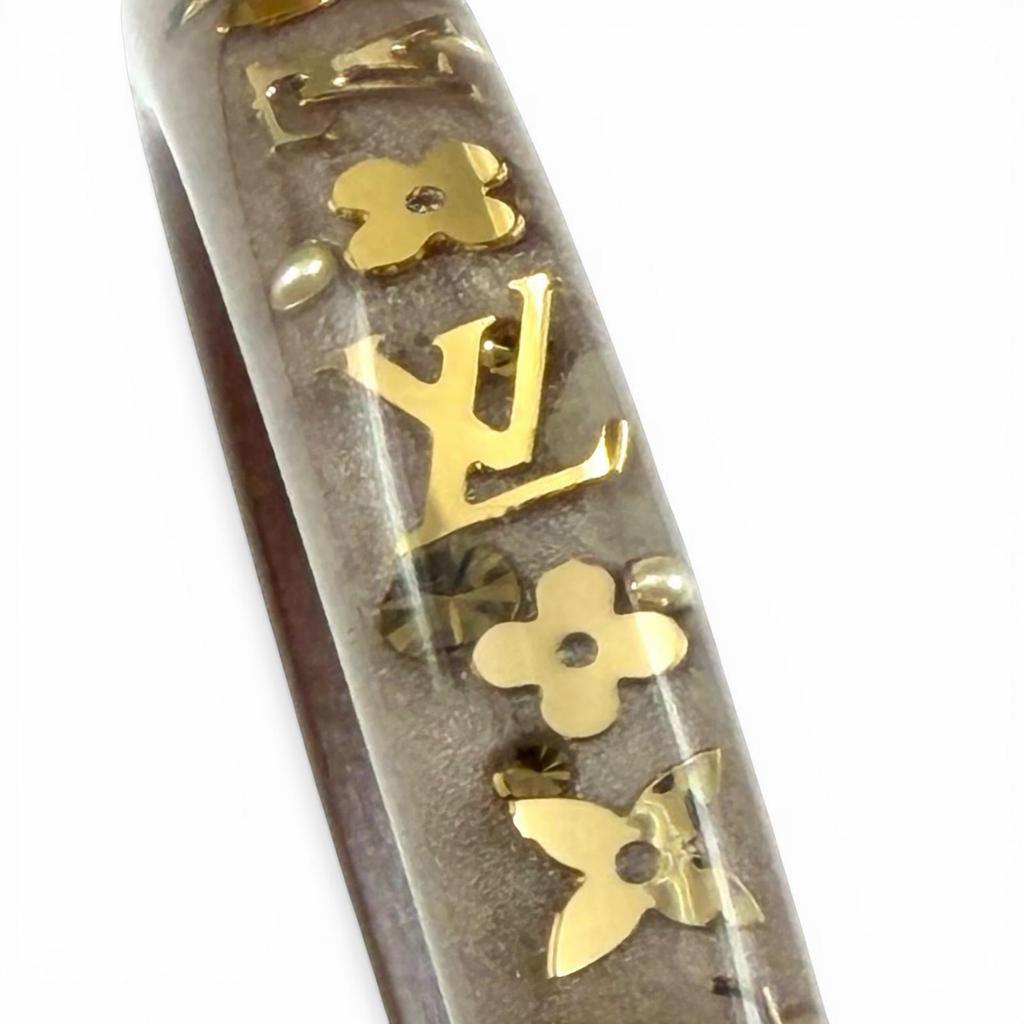 Excellent LOUIS VUITTON Bangle Brasserie Unclosure TPM Clear brown Women M65867 Used