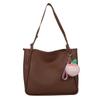 Stylish Pink Pu Tote Bag For Women Perfect For Casual Autumn Commute With Large Capacity