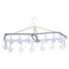 Nishida Small Corner Laundry Hanger with 16 Clothespins, Polka Dot Blue, Approx. W51.5 X D20 X H27cm, Product Number: 111117