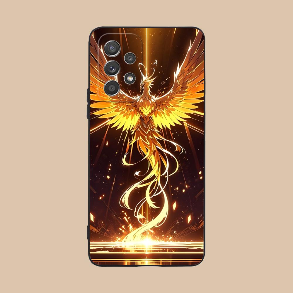 Luxury Phoenix Mobile Cell Phone Case for Samsung Galaxy A56 55 54 53 52 51 36 35 34 23 16 15 5G Colorful Cover Pretty Cover