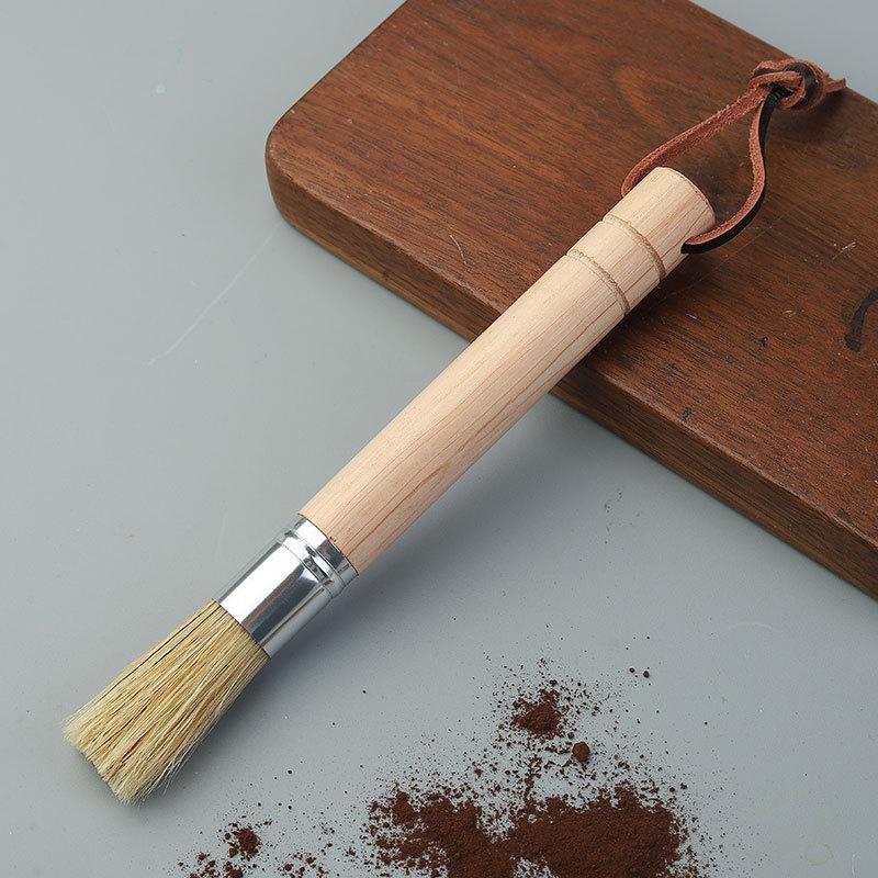 Набор щеток для чистки кофемолки в стиле ретро, очиститель для кофемашины Barista, щетка из цельного дерева, аксессуары для кофемашины