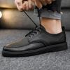 Fashion British Style Men Casual Shoes Quality Comfortable Men Leather Shoes Soft Wear-resistant Male Social Dress Shoe Chaussure Hommes