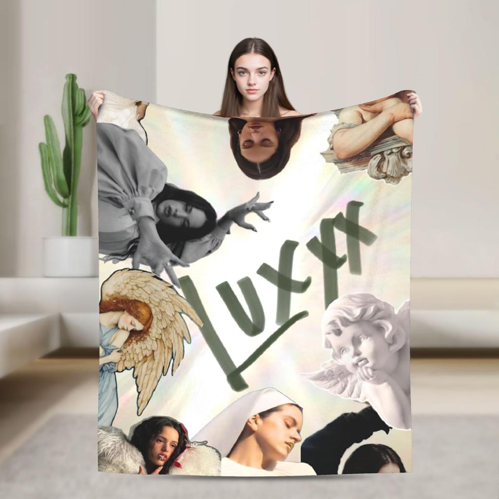 Rosalia Lux Warm Soft Blanket Picnic Plush Bedding Throws Fluffy Home Decor Flannel Bedspread Sofa Bed Cover