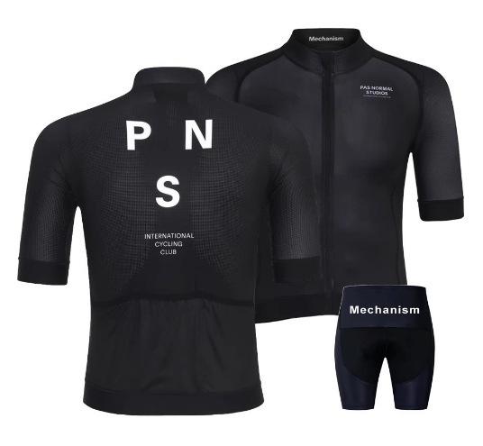 2026 Men's Short Sleeve Cycling Suit Overalls Set Breathable Summer PNS Cycling Sportswear