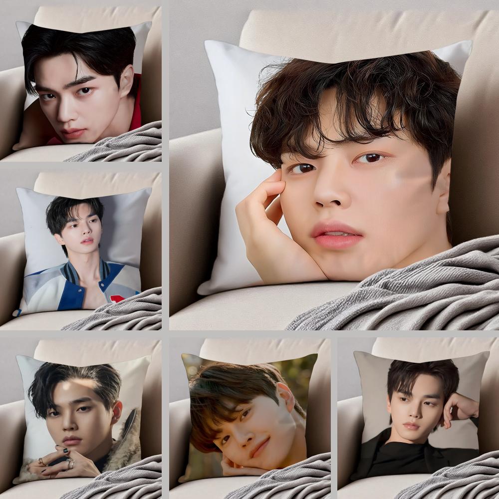 Handsome Charming Korean Actor SSong Kang Cushion Cover Throw Pillow Cover Hidden Button Durable Polyester Chair Cushion