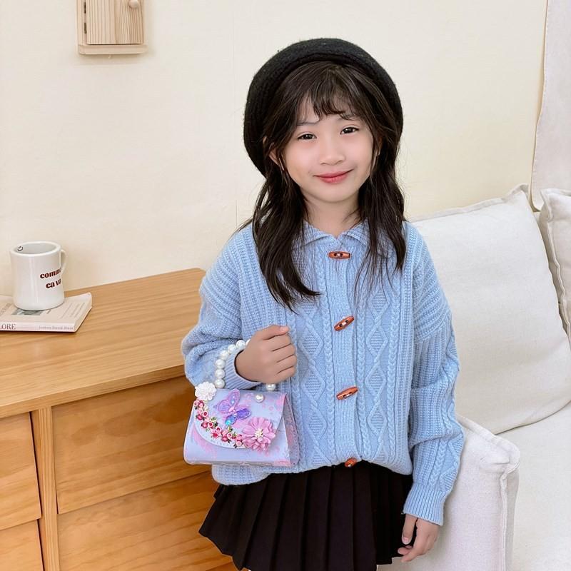 Genderneutral Kids Stylish Shoulder Bag With Cute Panda And Beautiful Chain Details