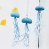 Creative DIY Jellyfish Prism Pendant Easy To Catch Ocean Themed Sea Shell Wind Chimes Exquisite Sunlight Capture Collector Party
