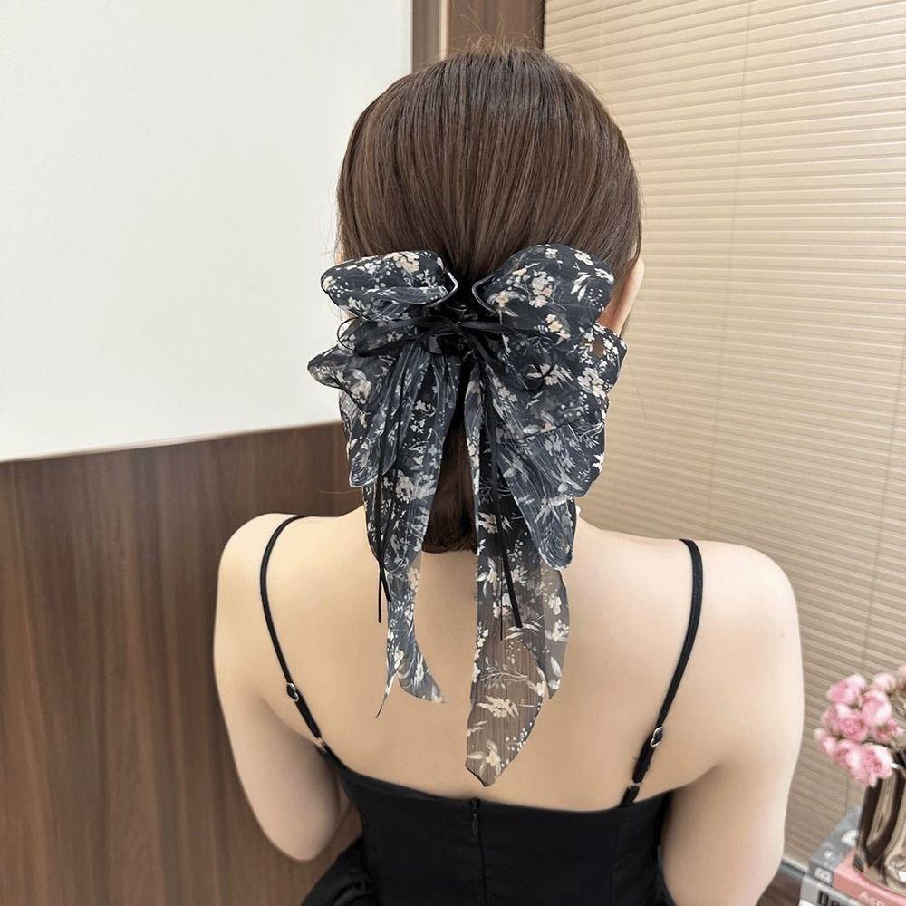 1Pcs Elegant Tail Clips Fashionable Hair Claw Durable Chiffon Hair Clip  Hair Accessories