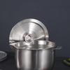 20-40cm Stainless Steel Pot Lids Universal Cookware Lid Reusable Frying Pan Metal Lid Bowl Cover Restaurant Kitchenware
