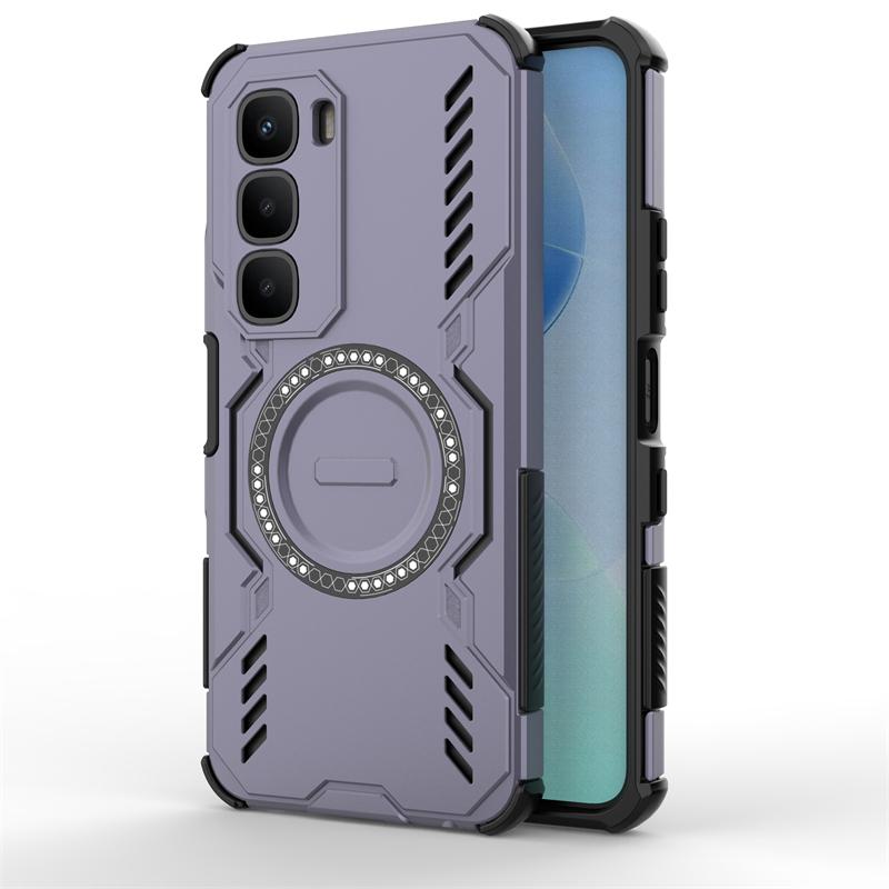 For Infinix Hot 60 Case For Infinix Hot 60 Anti-knock Magnetic Adsorption Wireless Charge Cover For Infinix Hot 60 Case 6.7 Inch