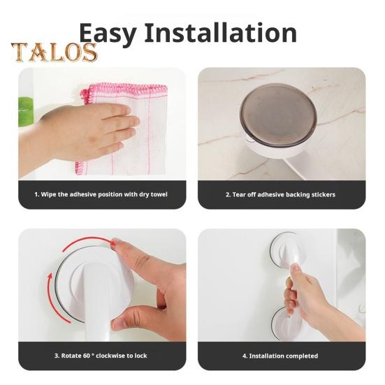 Glass Door Handle 10kg Load-capacity Secure Grip Simple Installation Universal Suction Cup Bathroom Sliding Door Handle