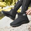 Fashion Waterproof Snow Boots for Men Winter Non-Slip Thicken Plush Ankle Boots Male New 2025 Outdoor Keep Warm Cotton Padded Shoes Man