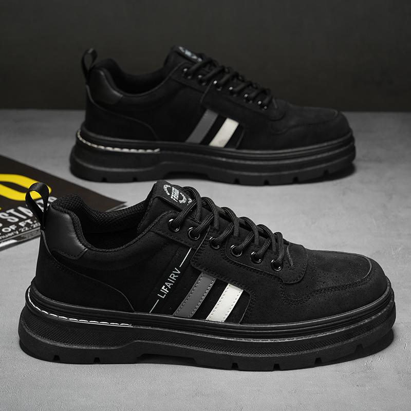 Мужские уличные ботинки телесного цвета, повседневные, модные, удобные, мужские, прогулочные ботинки, низкие, со шнуровкой, на толстой подошве, рабочие ботинки