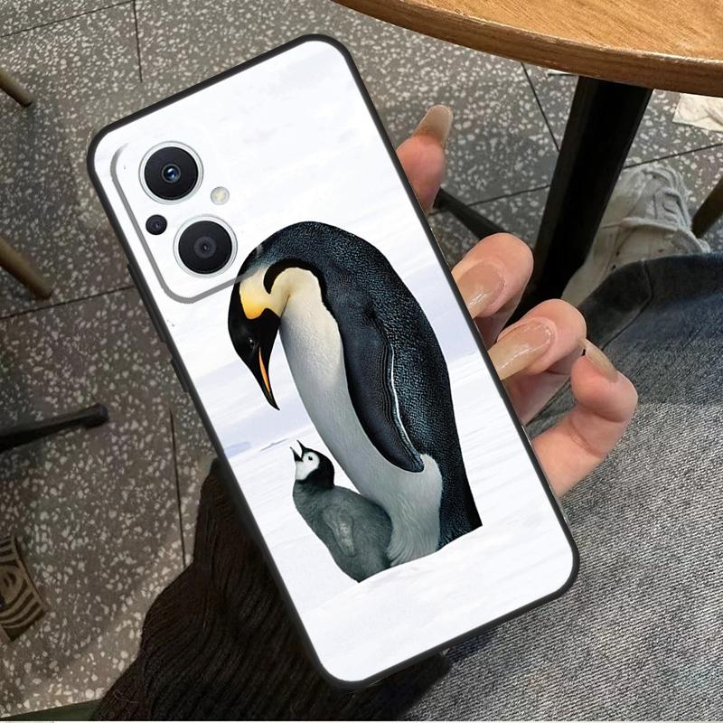 Пингвин Снег Арктика Милое Животное Для OPPO Reno 14F 13F 12F 11F 10 11 12 13 14 Pro 7 8 Lite 8T OPPO Find X5 X6 X8 X9 Pro Чехол