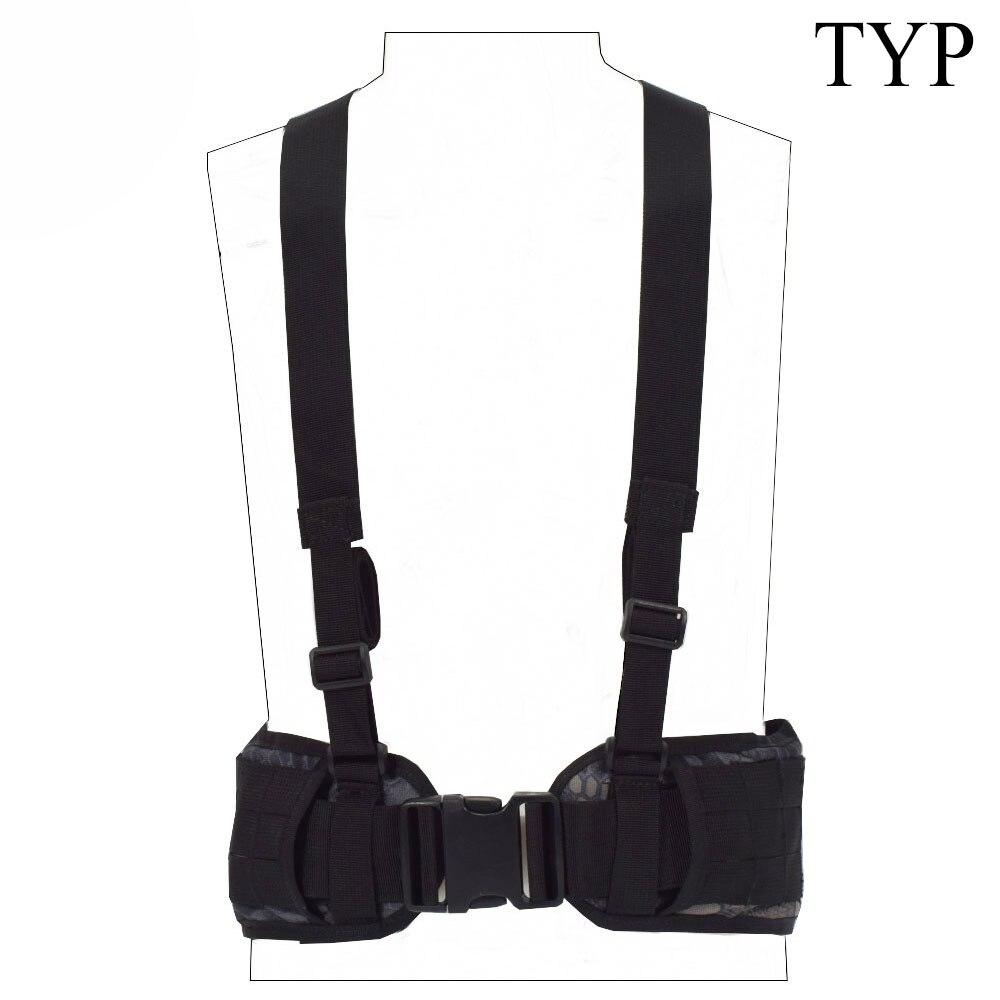 Тактический жилет Molle, мужской ремень, армейский специальный нейлон 1000d, военный удобный боевой ремень, регулируемый с мягкой подкладкой типа H